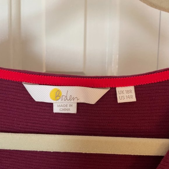 Boden Long-sleeved Textured dress (with pockets!) - Picture 3 of 4